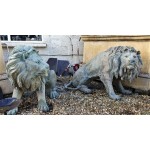 Bronze Lions Pair